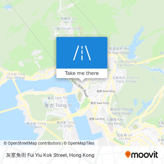 灰窰角街 Fui Yiu Kok Street map