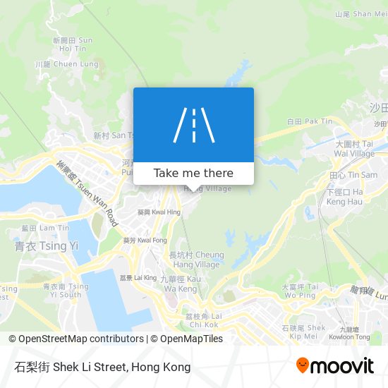 石梨街 Shek Li Street map