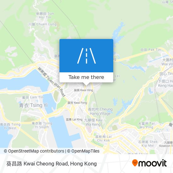 葵昌路 Kwai Cheong Road map