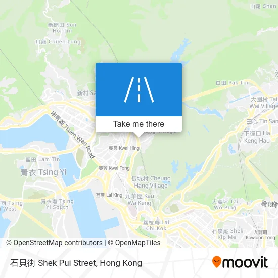 石貝街 Shek Pui Street map