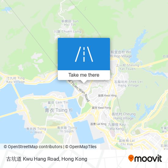 古坑道 Kwu Hang Road map