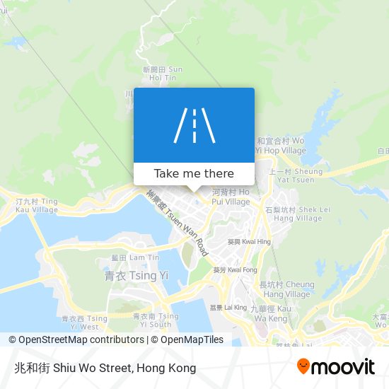兆和街 Shiu Wo Street map