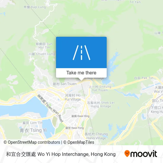 和宜合交匯處 Wo Yi Hop Interchange地圖
