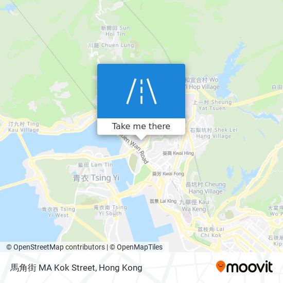 馬角街 MA Kok Street map