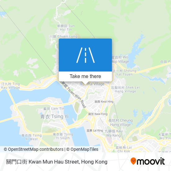 關門口街 Kwan Mun Hau Street map