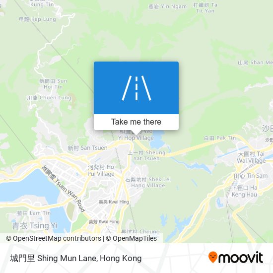 城門里 Shing Mun Lane map