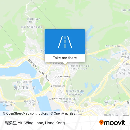 耀榮里 Yiu Wing Lane map
