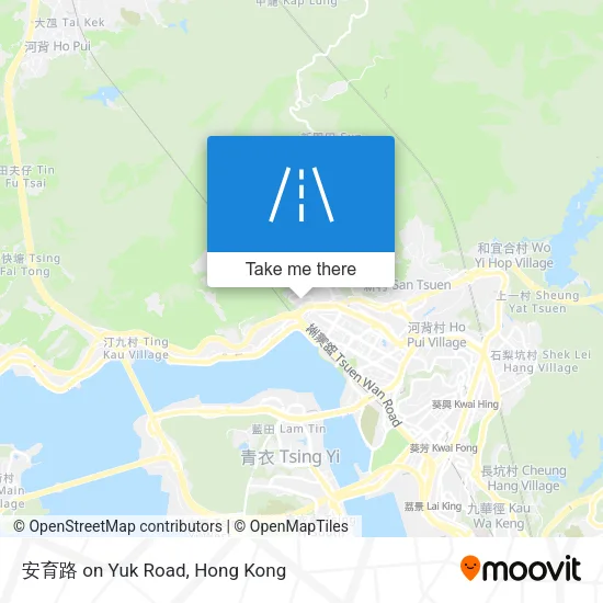 安育路 on Yuk Road map