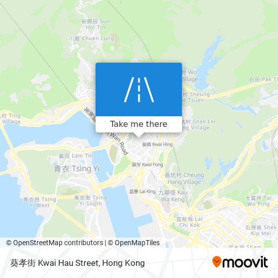 葵孝街 Kwai Hau Street map