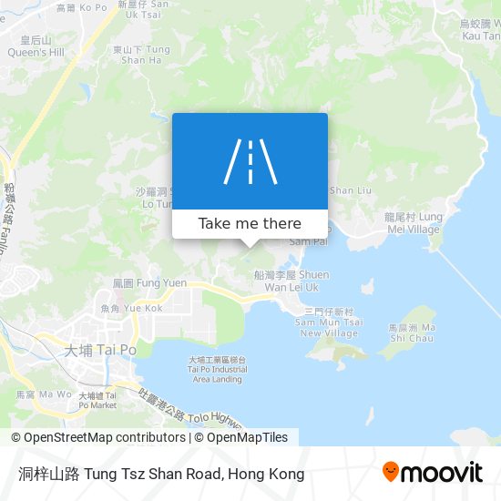 洞梓山路 Tung Tsz Shan Road map