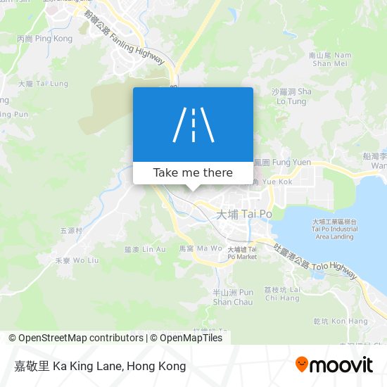 嘉敬里 Ka King Lane map