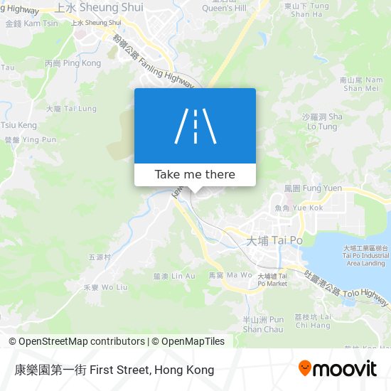 康樂園第一街 First Street map