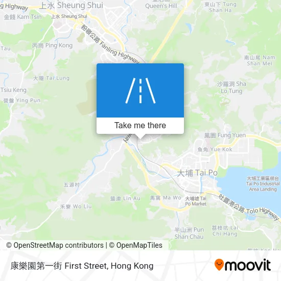 康樂園第一街 First Street地圖