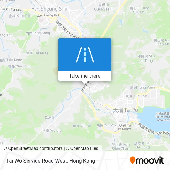 Tai Wo Service Road West map