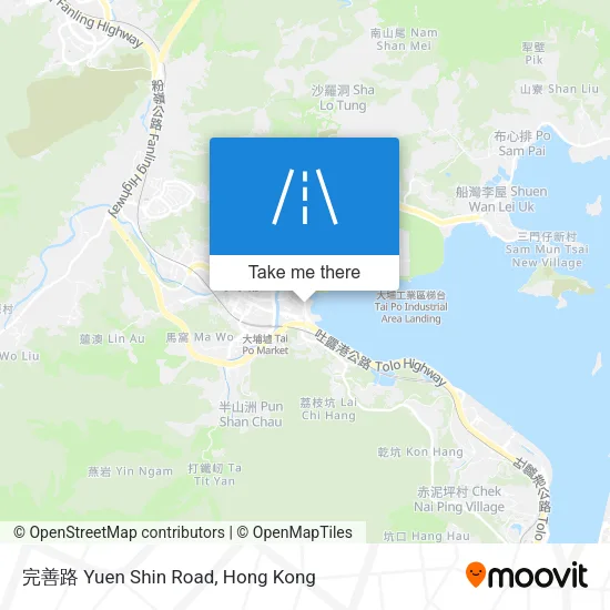 完善路 Yuen Shin Road地圖