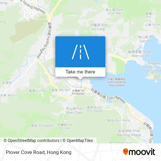 Plover Cove Road map