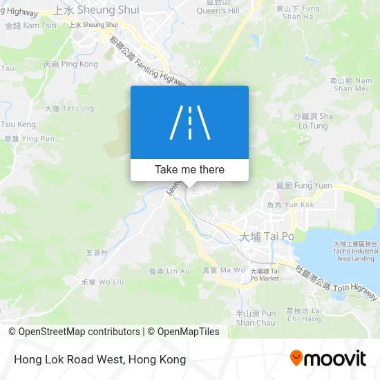 Hong Lok Road West map