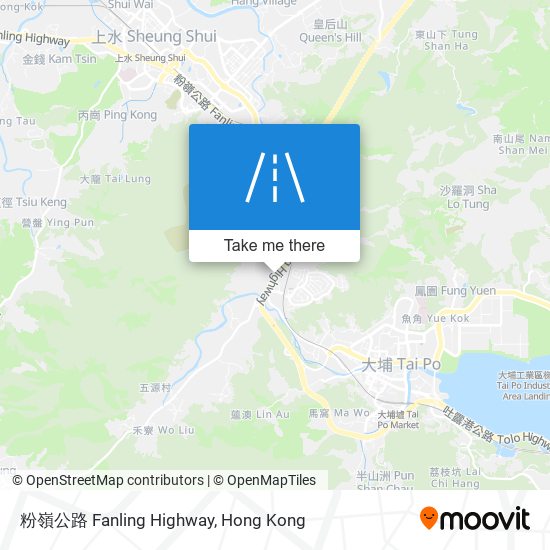 粉嶺公路 Fanling Highway map