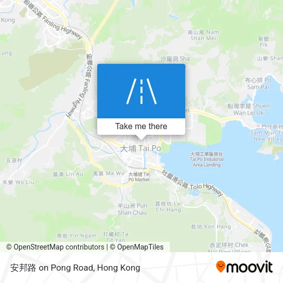 安邦路 on Pong Road map