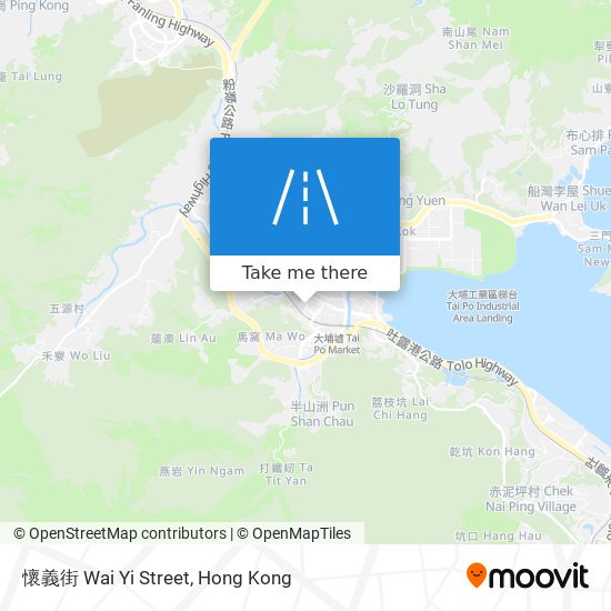 懷義街 Wai Yi Street map