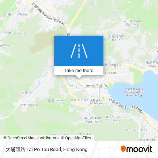 大埔頭路 Tai Po Tau Road map