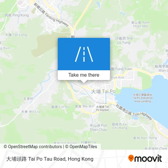 大埔頭路 Tai Po Tau Road map