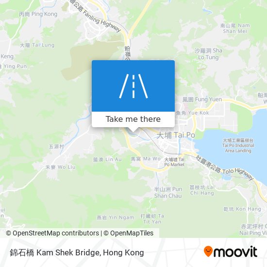 錦石橋 Kam Shek Bridge map