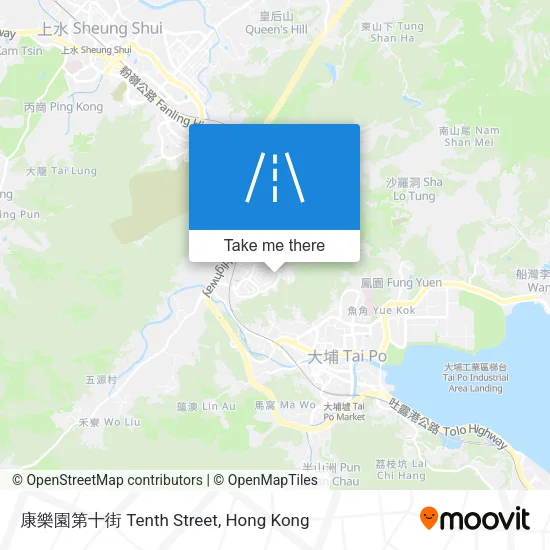 康樂園第十街 Tenth Street地圖