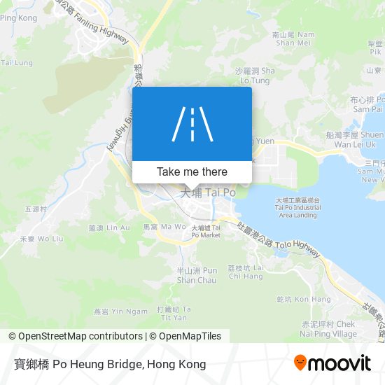 寶鄉橋 Po Heung Bridge map