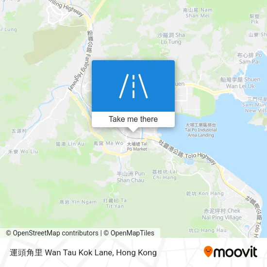 運頭角里 Wan Tau Kok Lane map