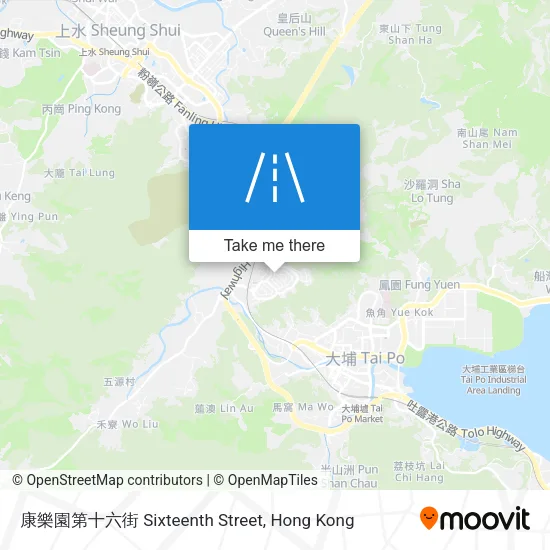 康樂園第十六街 Sixteenth Street地圖