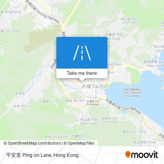 平安里 Ping on Lane map