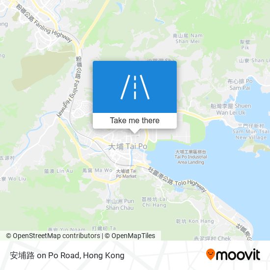 安埔路 on Po Road map