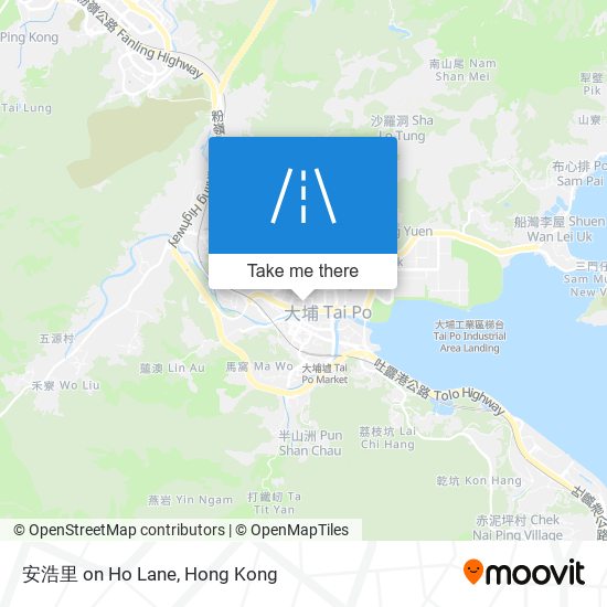 安浩里 on Ho Lane map