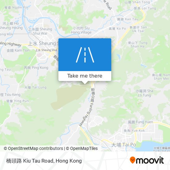 橋頭路 Kiu Tau Road map