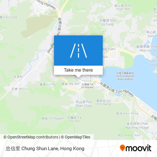 忠信里 Chung Shun Lane map