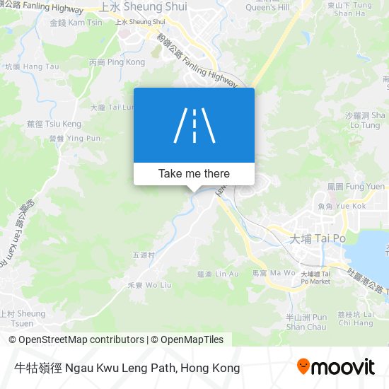 牛牯嶺徑 Ngau Kwu Leng Path map