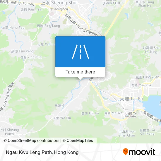Ngau Kwu Leng Path map