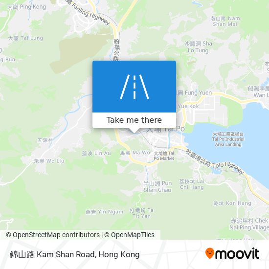 錦山路 Kam Shan Road map