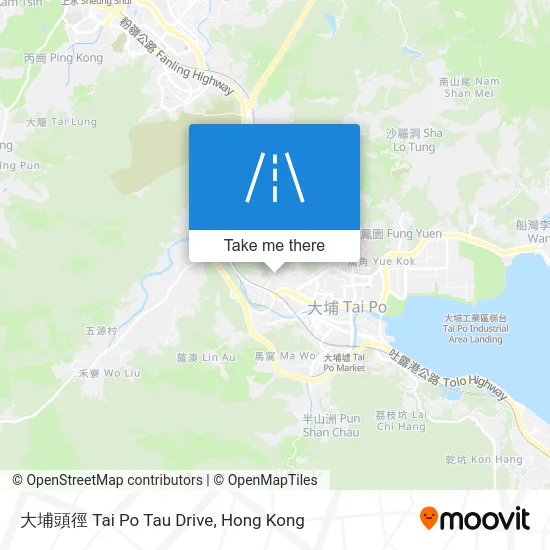 大埔頭徑 Tai Po Tau Drive map