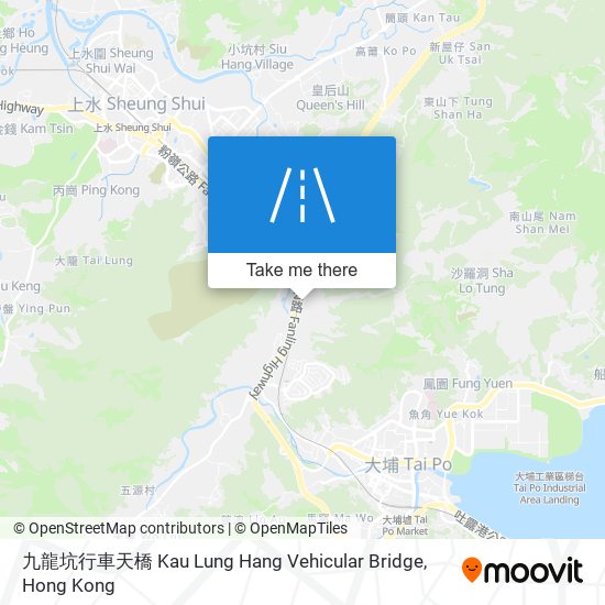 九龍坑行車天橋 Kau Lung Hang Vehicular Bridge map