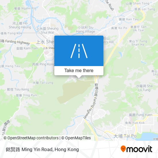 銘賢路 Ming Yin Road map