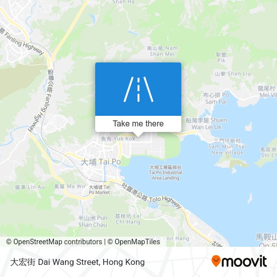 大宏街 Dai Wang Street map