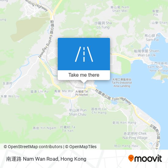 南運路 Nam Wan Road map