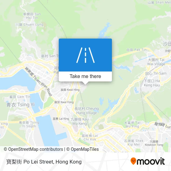 寶梨街 Po Lei Street map