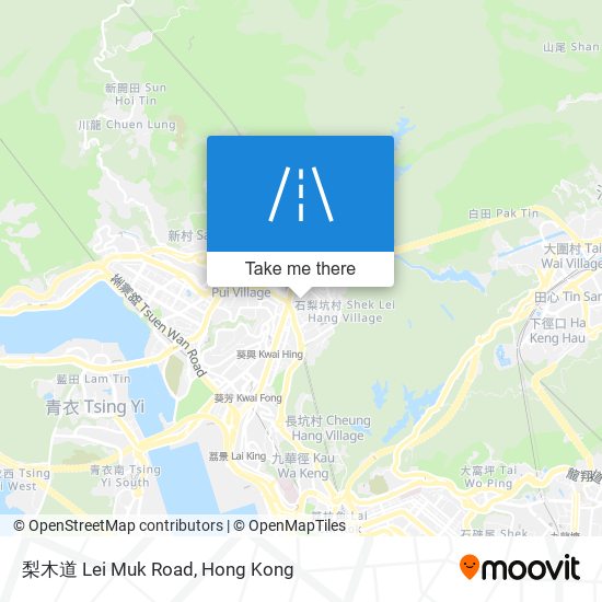 梨木道 Lei Muk Road map