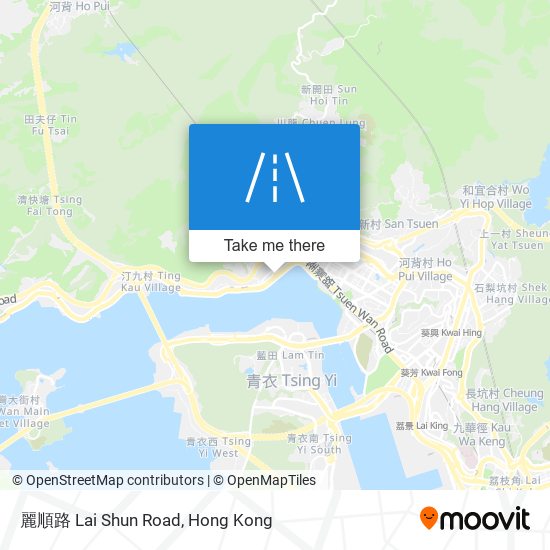 麗順路 Lai Shun Road map