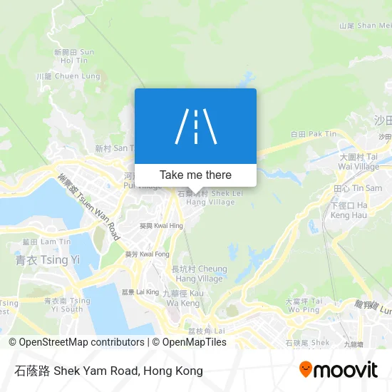 石蔭路 Shek Yam Road map