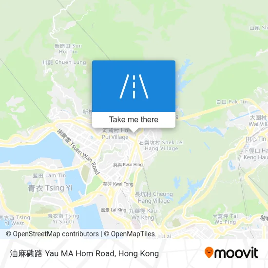 油麻磡路 Yau MA Hom Road map