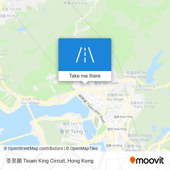 荃景圍 Tsuen King Circuit map